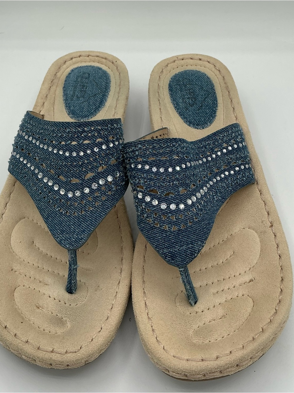 Cliffs by White Mountain Cienna Thong Wedge Sandal size like 9